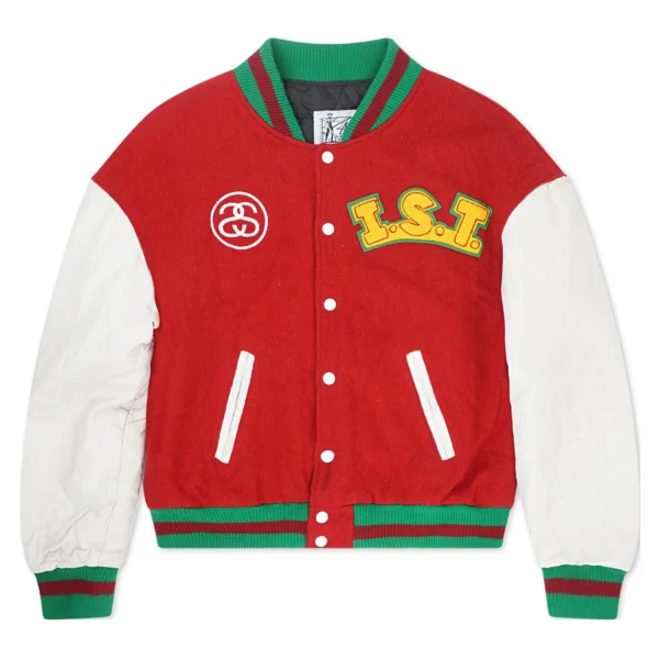 1990 International Tribe Red Vintage Varsity Jacket