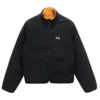 8 Ball Stussy Men's Reversible Sherpa Black Jacket