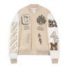 AC Milan Off-White Varsity Jacket