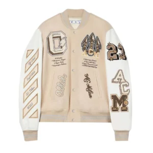 AC Milan Off-White Varsity Jacket