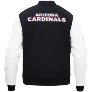 Arizona Cardinals Classic Black Wool Varsity Jacket 1