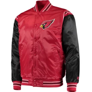 Arizona Cardinals Enforcer Red and Black Varsity Jacket