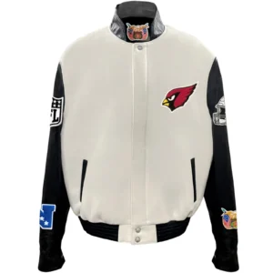 Arizona Cardinals Jeff Hamilton Off White Varsity Jacket