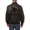 Arizona Cardinals Leather Black Bomber Jacket 1
