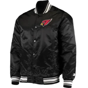 Arizona Cardinals Locker Room Black Varsity Jacket