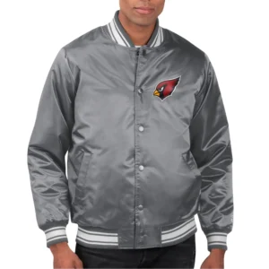 Arizona Cardinals Locker Room Grey Varsity Jacket