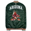 Arizona Coyotes Bomber Varsity Green Jacket 1
