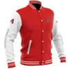 Arizona Diamondbacks Bomber Full-Snap Wool Varsity Jacket Red & White