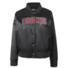 Arizona Diamondbacks Classic Black Woman’s Satin Varsity Jacket