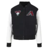 Arizona Diamondbacks Classic Black Woman’s Wool Varsity Jacket