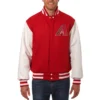 Arizona Diamondbacks Domestic Two Tone Wool and Leather Varsity Jacket
