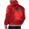Arizona Diamondbacks Full-Snap Satin Trucker Varsity Jacket – Red 1
