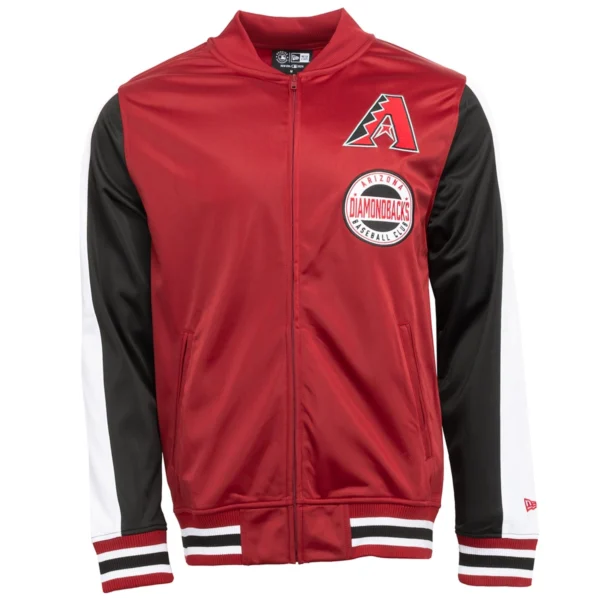 Arizona Diamondbacks Full-Zip Polyester Varsity Jacket