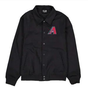 Arizona Diamondbacks Sport Night Black Bomber Wool Jacket