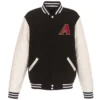 Arizona Diamondbacks Two Tone Wool & Faux Leather Varsity Jacket