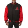Arizona Diamondbacks Two Tone Wool Varsity Jacket Black & Red