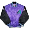 Arizona Diamondbacks Vintage Bomber Satin Varsity Jacket