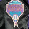 Arizona Diamondbacks Vintage Bomber Satin Varsity Jacket 2