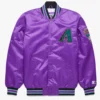 Arizona Diamondbacks X Classic Full-Snap Satin Varsity Jacket
