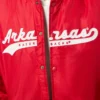 Arkansas Razorbacks A-Game Red Varsity Jacket 3