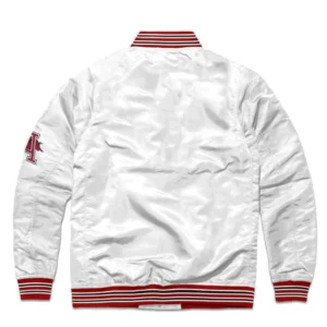 Arkansas Razorbacks Ribbed Knitted Bomber Varsity Jacket 1