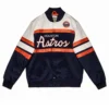 Astros Jacket Kate Upton Verlander Special Script Satin Varsity Jacket 1