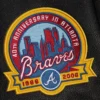 Atlanta Braves Black Blackout Wool Varsity Jacket