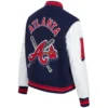 Atlanta Braves Mashup Women’s Rib knitted Wool & Leather Varsity Jacket 3