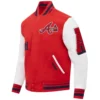 Atlanta Braves Old English Wool & Leather Varsity Jacket 2