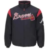 Atlanta Braves On-Field Navy Blue Cotton Jacket