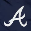 Atlanta Braves Pick & Roll Satin Varsity Jacket – Navy 2