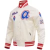 Atlanta Braves Retro Classic Full-Snap Satin Varsity White Jacket 2