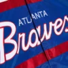Atlanta Braves Special Script Heavyweight Full-Snap Satin Varsity Jacket 2