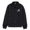 Atlanta Braves Sport Night Black Bomber Wool Jacket