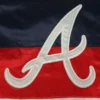 Atlanta Braves The Ambassador Home Satin Varsity Jacket – Cream 2