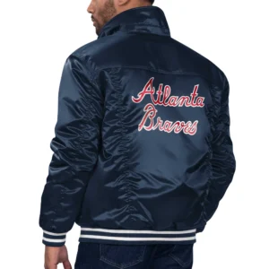 Atlanta Braves X Levi’s Silver Tab Full-Snap Varsity Trucker Jacket 1