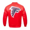 Atlanta Falcons Big Logo Red Varsity Jacket 1