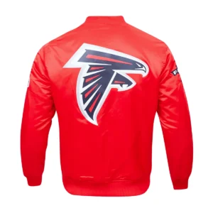 Atlanta Falcons Big Logo Red Varsity Jacket 1
