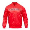 Atlanta Falcons Big Logo Red Varsity Jacket