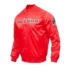 Atlanta Falcons Big Logo Red Varsity Jacket 2