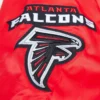 Atlanta Falcons Big Logo Red Varsity Jacket 4