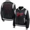 Atlanta Falcons Black Bomber Varsity Jacket 2