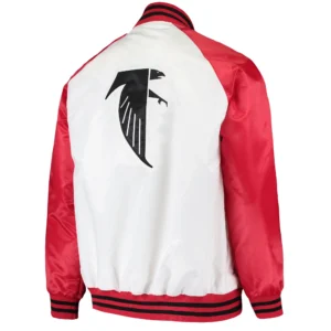 Atlanta Falcons Clean-Up Hitter White Varsity Jacket 1