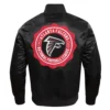 Atlanta Falcons Crest Emblem Black Varsity Jacket 1