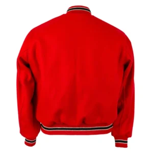 Atlanta Falcons Ebbets 1967 Red Varsity Jacket 1