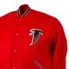 Atlanta Falcons Ebbets 1967 Red Varsity Jacket 2