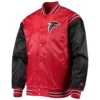 Atlanta Falcons Enforcer Red and Black Varsity Jacket
