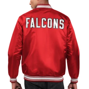 Atlanta Falcons Locker Room Big logo Varsity Red Jacket 1