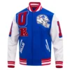 Atlanta Falcons Mashup Wool Blue Varsity Jacket