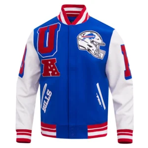 Atlanta Falcons Mashup Wool Blue Varsity Jacket